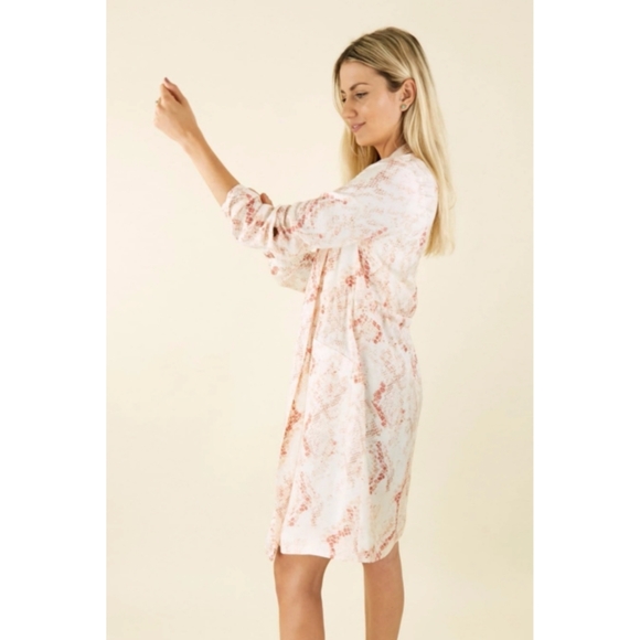 Anthropologie Heather Snake Print Trench Coat M - Picture 9 of 15